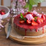 Cheesecake fraises vegan