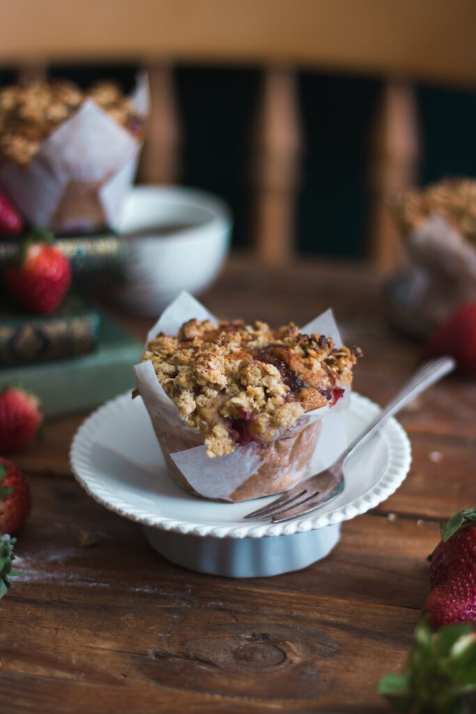 Muffins fraise crumble