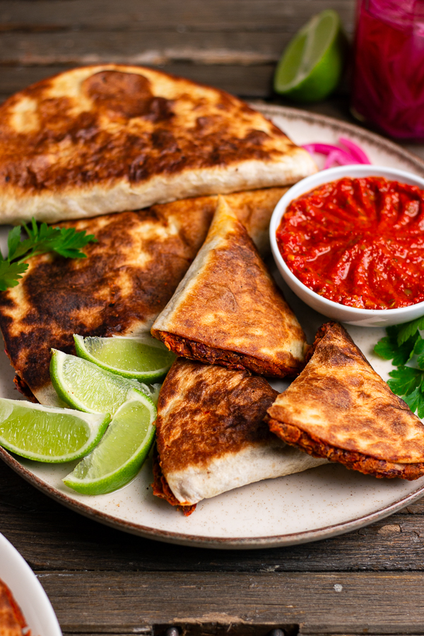 Quesadillas aux haricots rouges