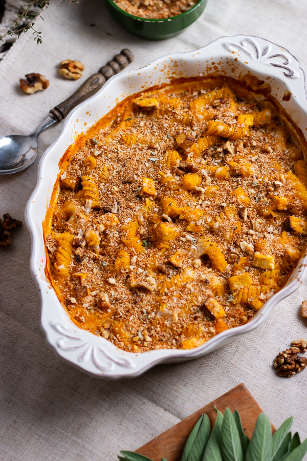 Gratin de pates a la citrouille